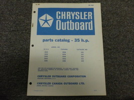 1968 Chrysler Outboard 35 HP Parts Catalog Factory OEM 35HP - £32.38 GBP