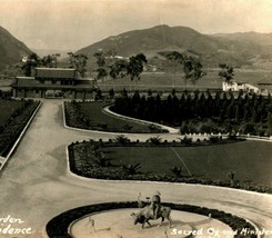 RPPC Japanese Garden Bernheimer Residence Pacific Palisades ca 1930s Postcard - £2.76 GBP
