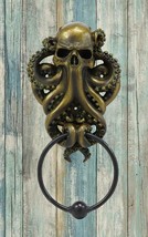 Bermuda Triangle Nautical Octopus Kraken Ghost Of Cthulhu Door Knocker Figurine - £25.76 GBP