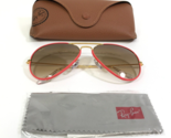 Ray-Ban Sunglasses RB3025-J-M Aviator Full Color 9196/51 Gold Red 58-14-135 - £116.84 GBP