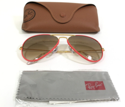 Ray-Ban Sunglasses RB3025-J-M Aviator Full Color 9196/51 Gold Red 58-14-135 - £116.84 GBP