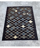 Modern Flatweave Afghan Kilim Rug - 5x6 Handwoven Area Rug - €291,55 EUR