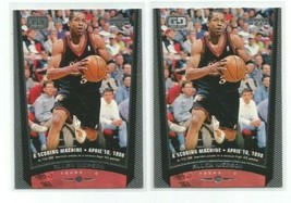 Two (2) Allen Iverson (Philadelphia 76ers) 1998-99 Upper Deck Game Dated Cards - £3.89 GBP