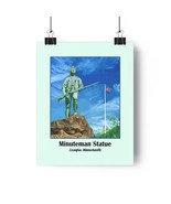 Minuteman Statue Art Print,  Wall Decor, Historical Home Decor, Americana - £15.34 GBP+