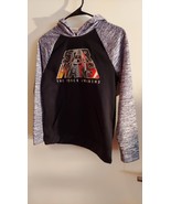 Star Wars Pullover Hoodie, long sleeves, child size M, black and grey - $283.44 MXN