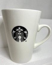 Starbucks Coffee 2015 Tall White Mug Siren Black Logo Ceramic Coffee Mug... - $241.55 MXN