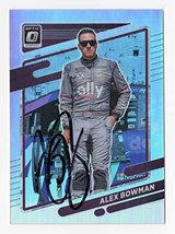 Autographed Alex Bowman 2022 Donruss Optic Racing Rare Silver Prizm (#48 Ally Te - £31.84 GBP