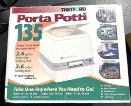 Porta Potti 135 by Thetford Cleaned Sanitized in Box Comes with 32 Oz Ca... - £79.83 GBP