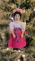 Frieda Kahlo Ornament Artist Poet Hand Made Wool Felt Silk Road Bazaar - £21.67 GBP