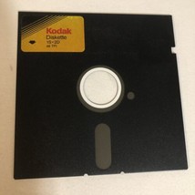 Vintage Kodak Diskette 1S 2D 48 TPI Floppy Disk With Sleeve - £4.65 GBP
