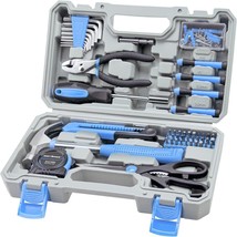 CARTMAN Tool Set General Hand Tool Kit with Plastic Toolbox Storage Case, - £33.54 GBP