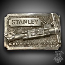 Vintage Belt Buckle 1972 - 1982 STANLEY Hydraulic Tools Embossed 3D Made In The - £26.36 GBP