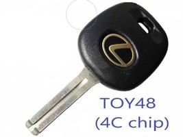 Lexus TOY48 (TR48PHT) Transponder Key (Short) Es Gs Is Ls Rx 99-03 Top Quality - £5.66 GBP