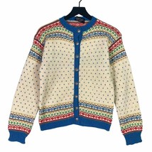 VTG Herman Mehren Handknit Norwegian Wool Sweater Women&#39;s S Nordic Fair ... - £45.56 GBP