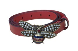 Gucci Belts Margaret leather belt and buckle 403776 - £318.54 GBP