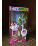 NOS 1998 Mattel Barbie Cool Sitter Teen Skipper 20334 Quads Babies Basket - $125.00