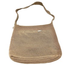 The Sak Tan Crochet Purse Bag with Zip Closure Interior Pocket - $27.72