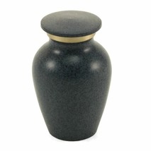 New,Solid Brass MAUS Granite Keepsake Funeral Cremation Urn, 5 Cubic Inches - £47.84 GBP