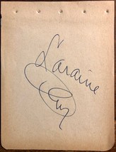 Laraine Day Autographed Signed 1950s Vintage Album Page Foreign Correspondent - £31.92 GBP