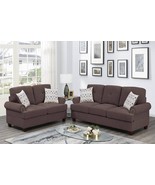 Passau 2-Piece Classic Sofa Set Upholstered in Chenille Fabric - £1,110.14 GBP