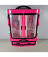 Barbie Ultimate Closet Carrying Case Pink 2015 2 Doors by Mattel Storage - £11.03 GBP