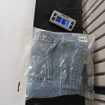 Celebrity Pink RN#133647 Juniors Women's 7/28 Blue Cotton Frayed Denim Skirt  image 8