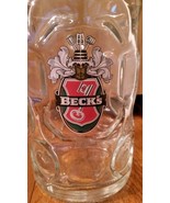 Collectible Vintage Becks Beer Glass / Mug / Stein Pub Wear - Great Cond... - £12.57 GBP