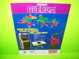Cosmic Guerilla 1979 Video Arcade Game Double Sided Ad From Trade Magazine - £12.25 GBP