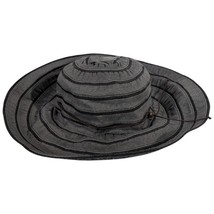 Crushable Sun Hat Wide Brim Drawstring Scala Womens Packable Gray Bucket... - $24.75