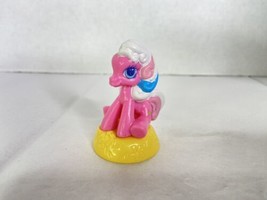 My Little Pony Cotton Candy 2007 Toy Figure Cake Topper Pink Yellow Mcdonalds - £7.78 GBP