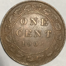 1904 Canada Large Cent Penny - £6.43 GBP