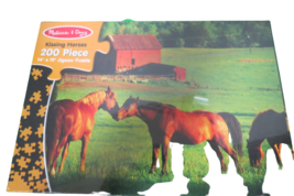 Melissa & Doug 200 Piece Puzzle Kissin Horses 14" x 19" New Factory Sealed - $9.90