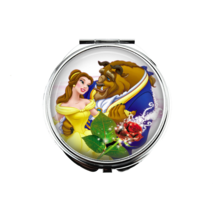 1 Beauty and the Beast Portable Makeup Compact Double Magnifying Mirror - £11.07 GBP