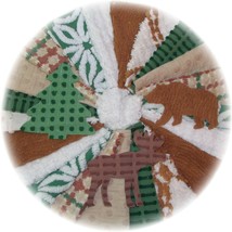 Vintage Chenille Bedspread Quilt Fabric Squares Blocks DIY Kit 21 Green ... - £24.58 GBP