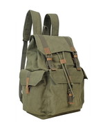 Vagarant Traveler 15 in. Medium Sport Washed Canvas Backpack C03.GRN - £33.63 GBP