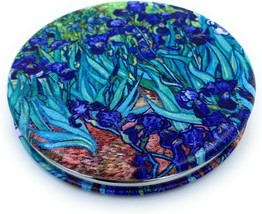 Pocket Mirror for Women Small Travel Mirror Magnifying Van Gogh Irises F... - $312.50 MXN