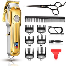 Cordless Hair Clippers for Men, CIICII Professional Barber Clippers for Hair - £35.95 GBP