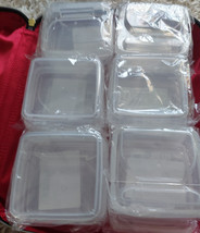 New 12 pc Storage Boxes for Junk Journal Art Sewing Makeup Supplies w/ Red Case - £15.00 GBP
