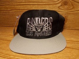 Vintage 90s Deadstock Los Angeles Raiders Snapback Hat Cap NWA AJD NFL - £45.55 GBP