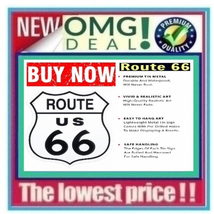 ✅??Historic Route 66 Metal Sign Road Plaque Highway Signage???Buy Now??️ - £23.30 GBP