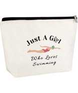 Swim Team Gift Swimming Makeup Bag Gift for Swimmer Women Swimming Coach... - $19.92