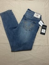 True Religion Women&#39;s Size 27 Jennie Curvy Mid Rise Super Skinny Crystal... - €52,07 EUR