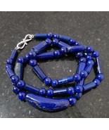 Natural Lapis Lazuli Necklace, Fancy Shape Necklace, September Birthstone - $189.42 CAD Natural Lapis Lazuli Necklace, Fancy Shape Necklace, September Birthstone - $189.42 CAD