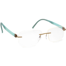 Silhouette Eyeglasses 5506 70 5540 Titan Gold/Blue Rimless Austria 54[]19 140 - £117.98 GBP