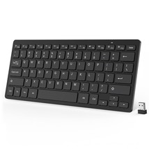 OMOTON Wireless Keyboard, 2.4G Ultra-Slim Computer Keyboard, Portable and Quiet, - £25.57 GBP