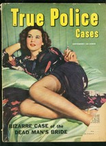 True Police CASES-SEPT 1950-DEAD Mans BRIDE-SMOKING COVER-WILD G - £26.77 GBP