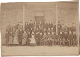 Early 1900-1918 Grammar to High School Class Portrait in USA -Cabinet Photo Card - £6.81 GBP