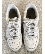 Mens White Nike Air Force 1 One Sz. 8.5 (8 1/2) Good And Washed-Some Mar... - £39.84 GBP