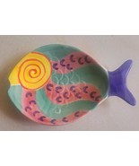 Neiman Marcus. Handpainted Collectible Ceramic Fish Plate Display - $77.32 CAD