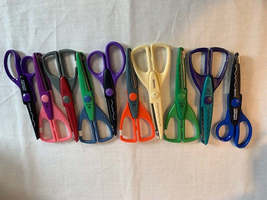 Craft Paper Shapers Scissors Scrapbooking Decorative Page Edging set of 10 - £11.01 GBP
